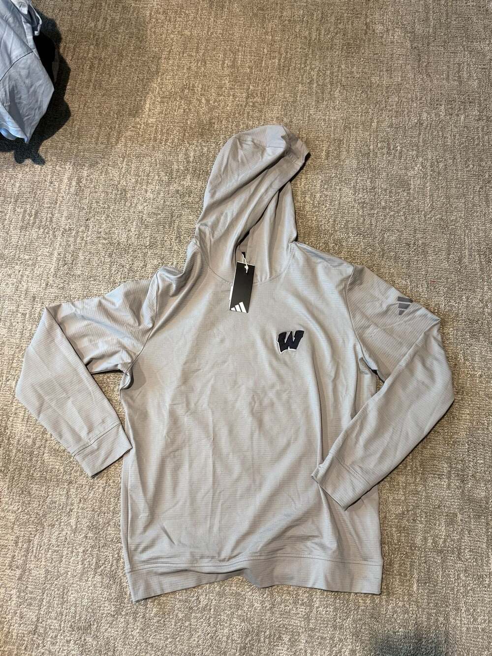 NWT Adidas Performance Hoodie Grey Size Medium
